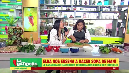 Receta de sopa de maní