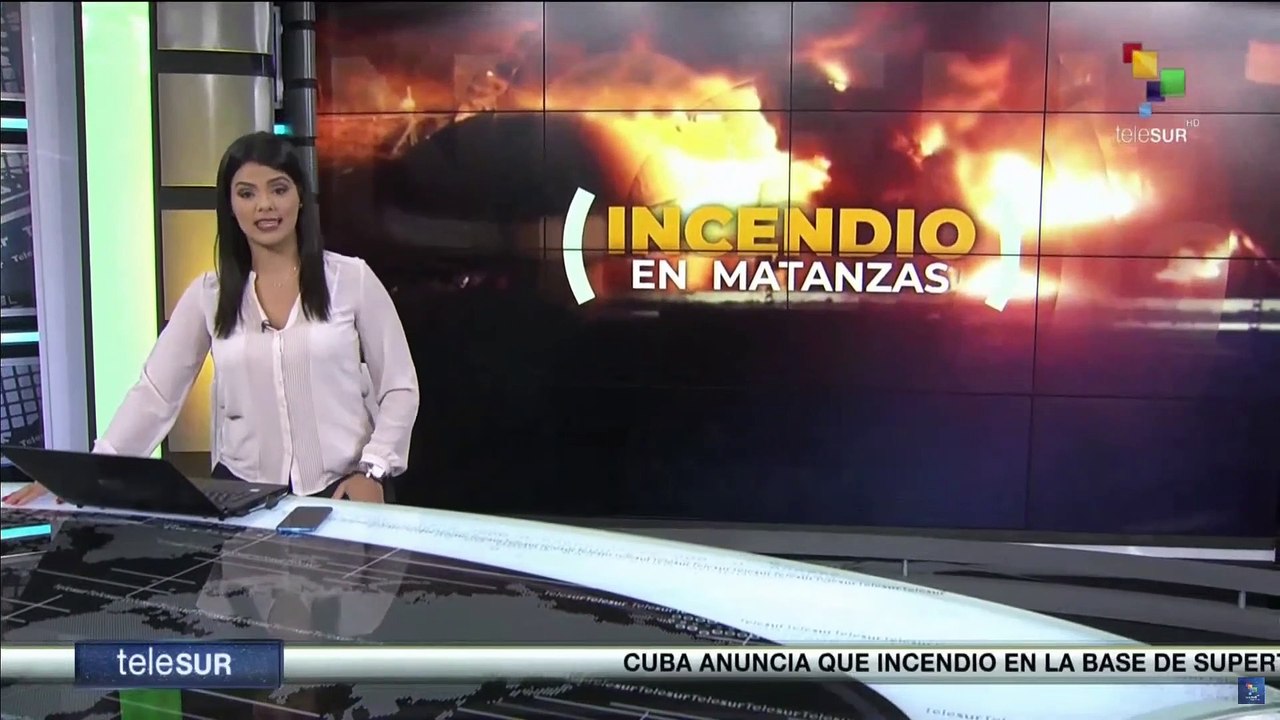 Autoridades cubanas avanzan en la contención del incendio en Matanzas