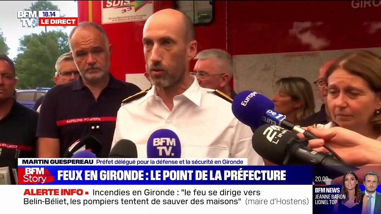 Incendie en Gironde: "6200 hectares ont été brûlés, 10.000 personnes ont été évacuées et aucune vie n'a été mise en danger", selon la préfecture