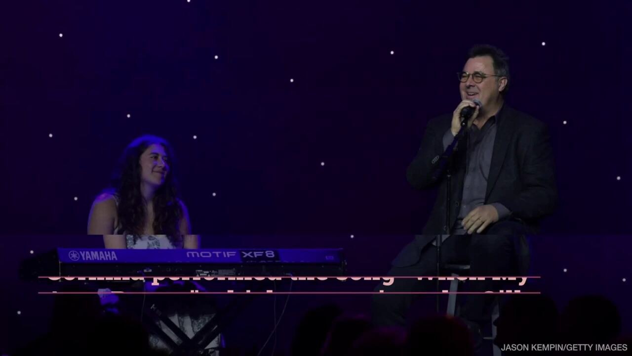 Vince Gill and Amy Grant's Daughter, Corinna, Joins Dad for Teary Tribute to Her Mom After Bike Accident