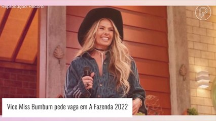'A Fazenda 2022': vice Miss Bumbum pede vaga em reality da Record e garante que não é 'barraqueira'