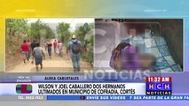 Dos hermanos son asesinados en Cofradía, Cortés