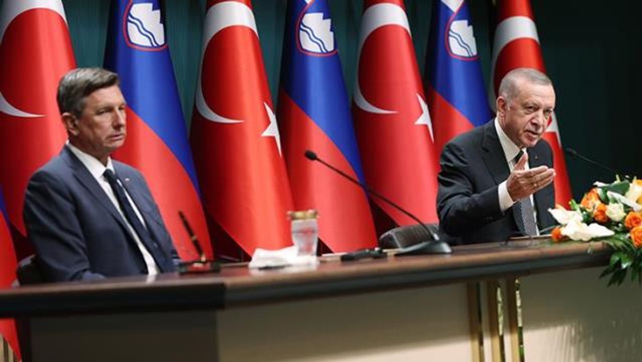 Cumhurbaşkanı Erdoğan, Slovenya lideri Borut Pahor ile görüştü: Savunma sanayiinde atacağız ortak adımlar var