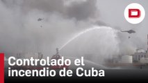 Cuba da por controlado el grave incendio industrial en Matanzas