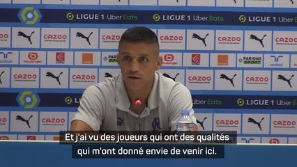 Marseille - Alexis Sanchez séduit par les qualités des joueurs de l'OM : "Ca m'a donné envie de venir ici"