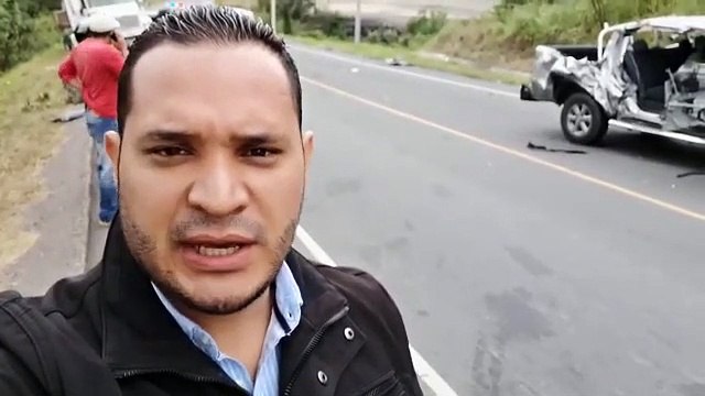 ¡ Dos heridos ! deja brutal colisión en km.23 carretera a Olancho