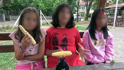 Bahçesinden mısır alan 3 kız çocuğunu döverek hastanelik etti