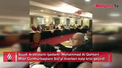 Suudi Arabistanlı işadamı Mısır Cumhurbaşkanı Sisi’yi överken kalp krizi geçirdi