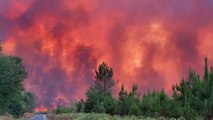 Las llamas queman 6,000 hectáreas en Gironda, Francia