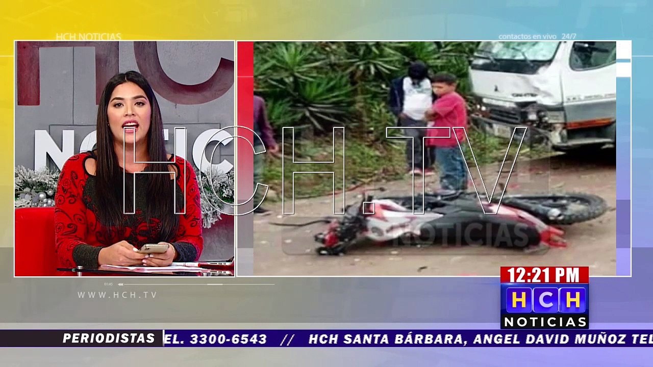 ¡Dos muertos! deja colisión entre bus y moto en La Libertad, Comayagua