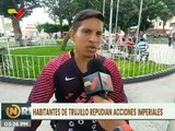 Ciudadanos de Trujillo rechazan el robo de avión venezolano por parte del gobierno argentino