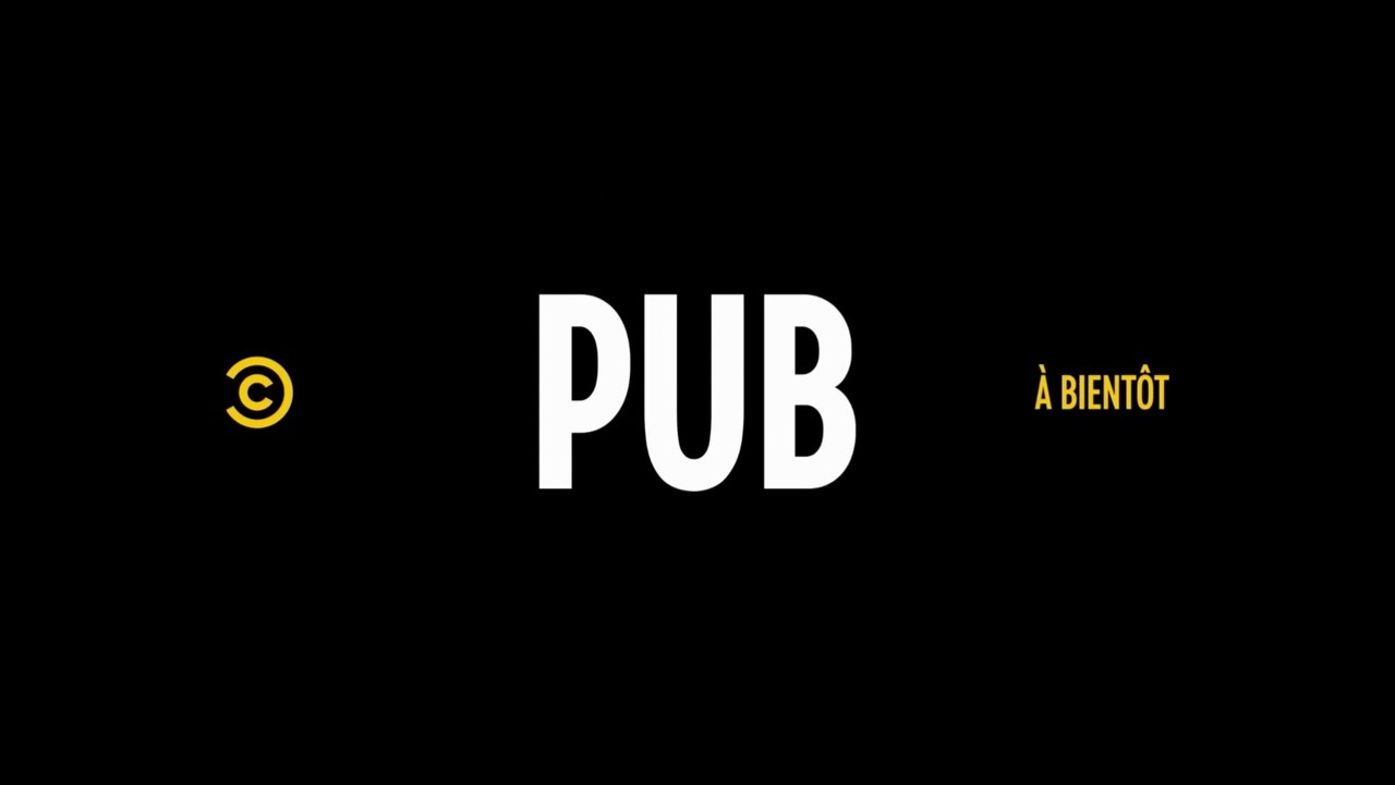 Page de publicité sur Comedy Central avec .Zut