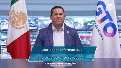 Por quema de autos y tiendas en Guanajuato, capturan a 11 personas