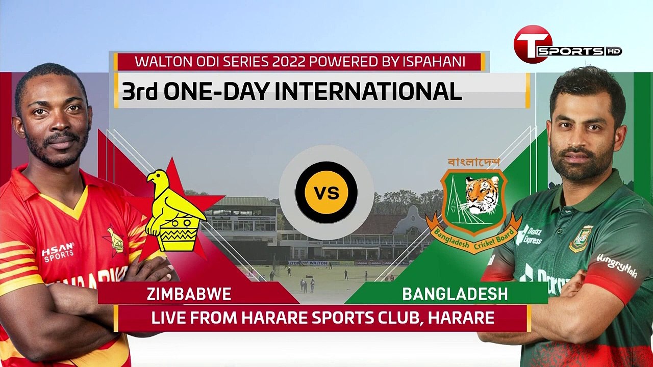 Zimbabwe v Bangladesh 3rd ODI Aug 10th 2022 at Harare