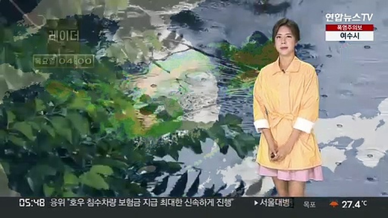[날씨] 충남·경기 남부 많은 비…내일까지 집중호우