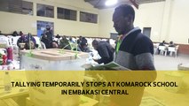 Tallying temporarily stops at The Komarock School