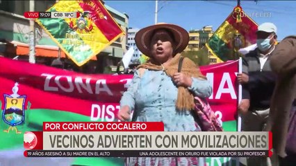Vecinos dan plazo de 48 horas para pacificar y reubicar los mercados de coca de La Paz