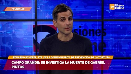 Campo Grande se Investiga la muerte de Gabriel Pintos