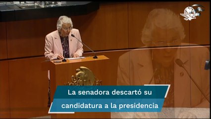 Olga Sánchez Cordero anunció que busca su reelección como senadora