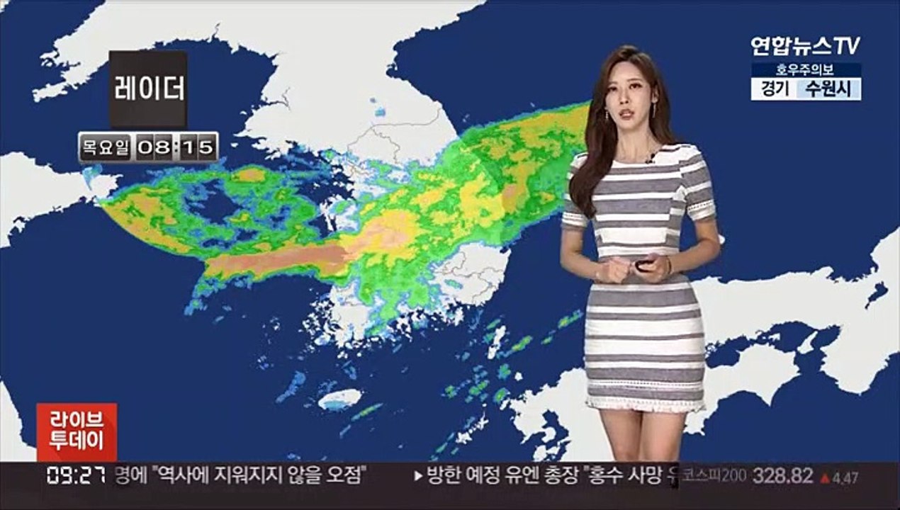 [날씨] 군산 시간당 80mm 폭우…충청·전북·경북 호우특보