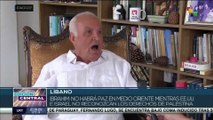 Líbano: Escritor Ismail Ibrahim afirma que EE.UU e Israel deben reconocer derechos de Palestina