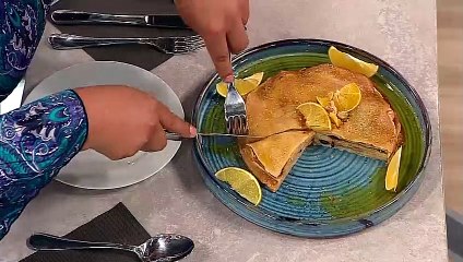 Edith se luce con su “milhojas de crepes”