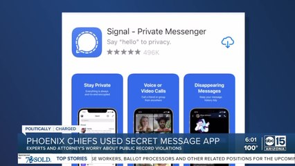 Top Phoenix PD chiefs used secret messaging app