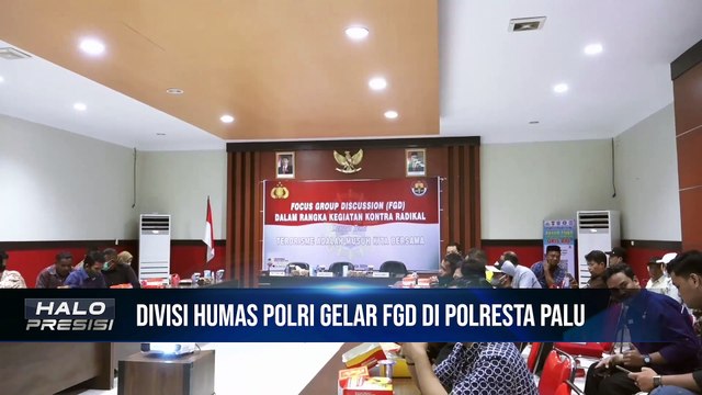 Cegah Paham Radikalisme dan Terorisme, Tim Divisi Humas Polri Laksanakan FGD di Polresta Palu