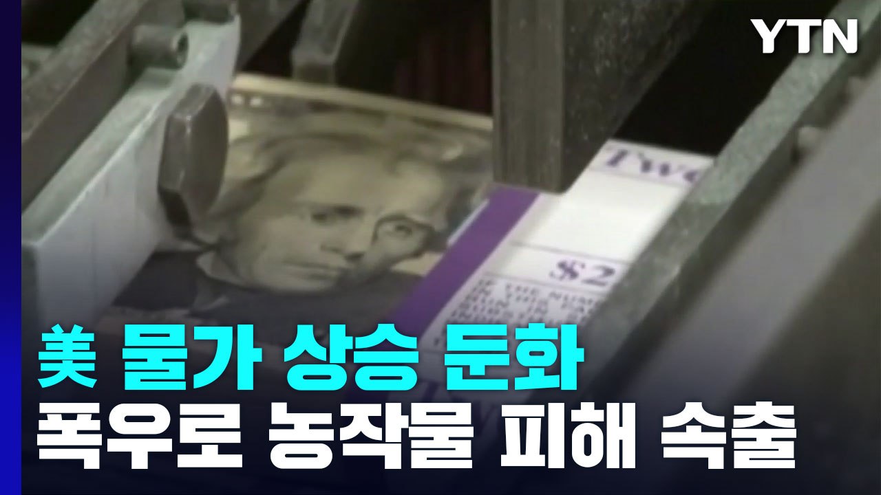 [뉴스라이브] 美 물가 상승 둔화...물 폭탄 덮친 우리 물가는 '불안' / YTN