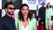 Deepika Padukone- Ranveer Singh ने Family के साथ मारी Glamorous Entry | Lal Singh Chaddha Screening