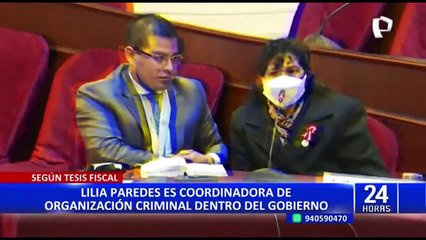 Primera dama Lilia Paredes sería ‘coordinadora’ de organización criminal, según tesis fiscal