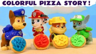 Paw Patrol Toys And Friends Colorful Pizza Story