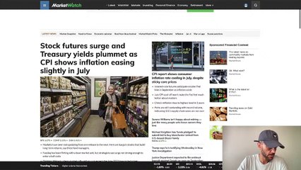 CPI reading live (inflation data)!  [MY REACTION _ STOCK MARKET NEWS]