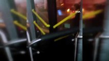 İstanbul'da şehir eşkıyaları dehşet saçtı! Otobüsün önünü kesip saldırdılar