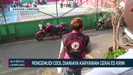 Pengemudi Ojol Dipukul Karyawan Gerai Es Krim