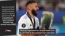 Real laud brilliant Benzema after Super Cup triumph