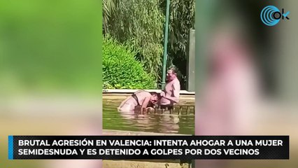 Intenta ahogar a una mujer y es detenido por dos vecinos