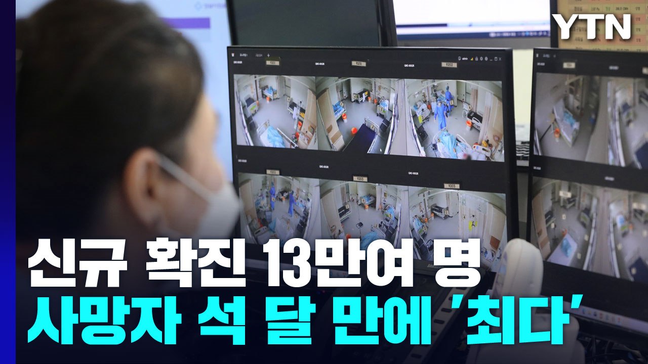 코로나 신규 확진 13만여 명...사망자 석달 만에 최다 / YTN