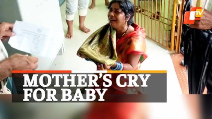 Separated from baby girl, woman kneels, begs to get her back