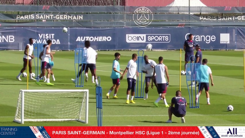 PSG - Replay : 15 minutes d'entraînement en live avant PSG - MHSC