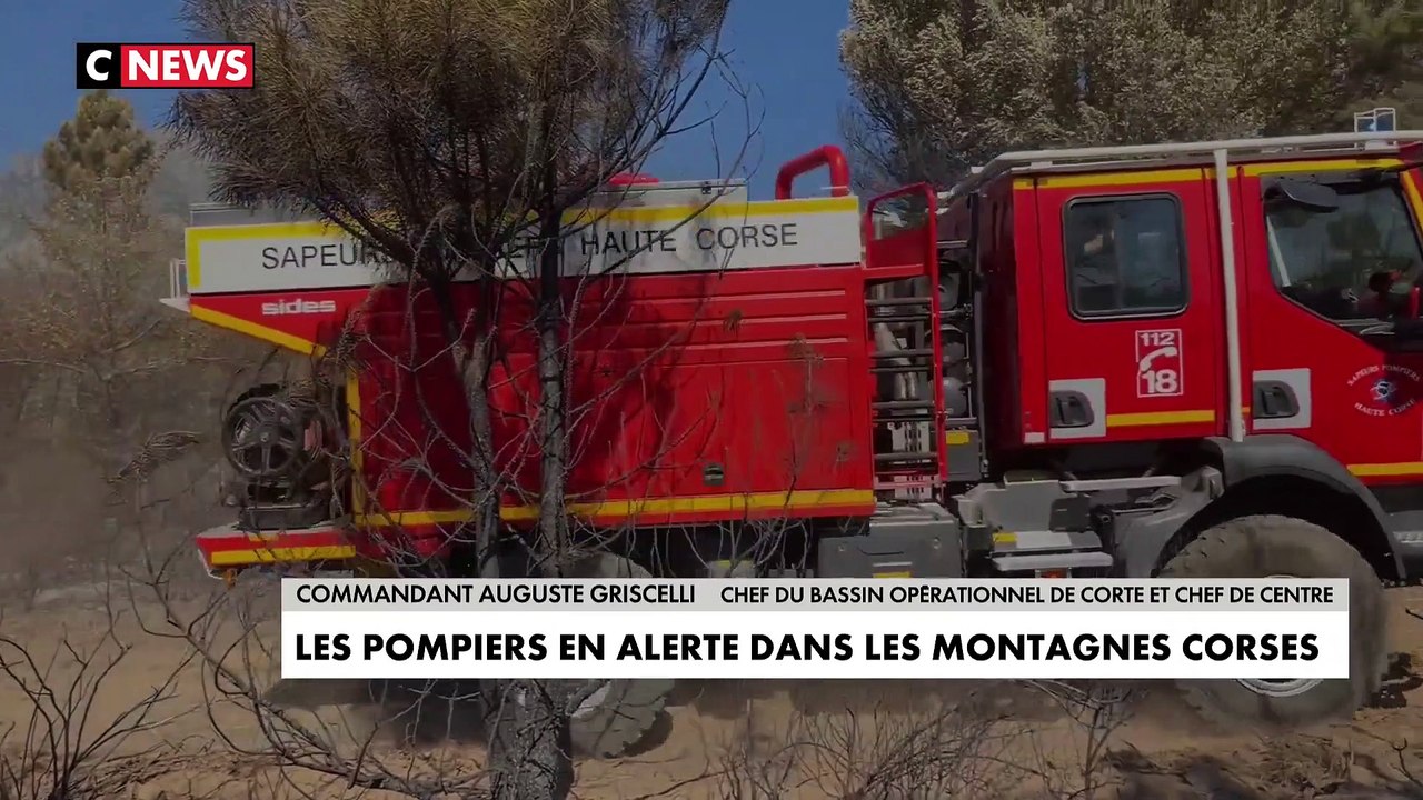 Sécheresse - Associés à des forestiers-sapeurs, les pompiers corses débroussaillent pour prévenir les feux, réduire leur intensité et préserver les habitations - VIDEO