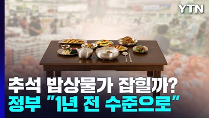 추석 밥상물가 정말 잡힐까?...정부 "1년 전 수준으로" / YTN