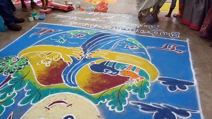 குளுகுளு குற்றாலம் சாரல் விழா... யோகா, கோலம் போட்டிகள்... மாணவர்கள், பெண்கள் உற்சாகம்!