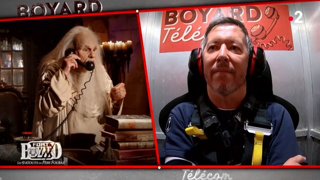 Jean-Luc Lemoine dans la cabine éjectable Fort Boyard 2022