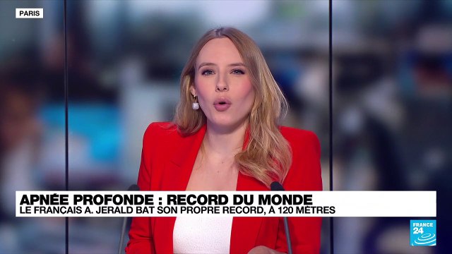 Apnée profonde: record du monde à 120 m en bi-palmes pour le Français Arnaud Jerald