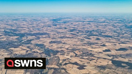 Footage shows dramatically low water levels at Woodhead Reservoir as UK hit by heatwave
