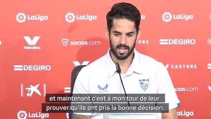 Séville - Isco : "Le grand défi sera de retrouver la Ligue des champions "