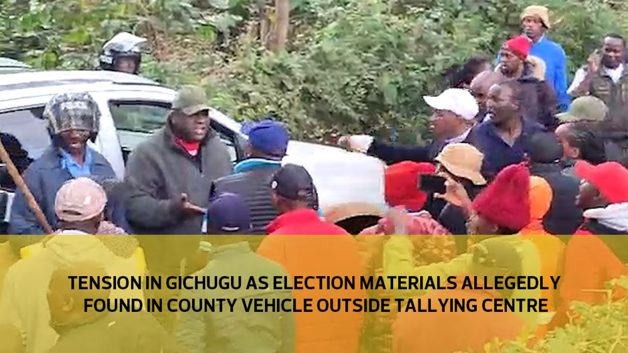 Tension in Gichugu as election materials allegedly found in  county vehicle outside tallying centre