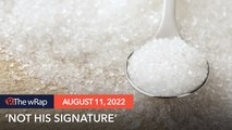 'Not his signature': Malacañang denies Marcos allowed sugar imports