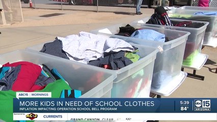 Operation School Bell helping kids get school clothes as need grows